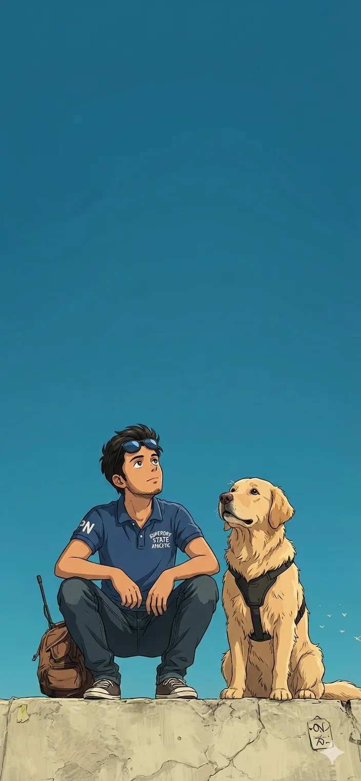 Boy & dog